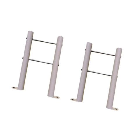 Heavy Duty Radiator Floor Brackets With Cast Iron Legs And Rubber Insulator Pads Steel Mounting Stands For Central Heating Built To Last
