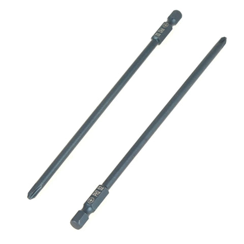 Premium S2 Steel Screwdriver Bits Set With Magnetic Tips, Heavy Duty Impact Resistance, Professional PH2 Cross Head Bit Kit For Electric Drills And DIY Projects That Are A Total Game Changer. Two 1/4 hex PH2 S2 steel screwdriver bits