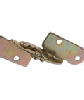 Top Shelf Heavy Duty Iron Flap Hinges For Desktops And Beds Featuring A Hidden Folding Bracket System, showing metal construction.
