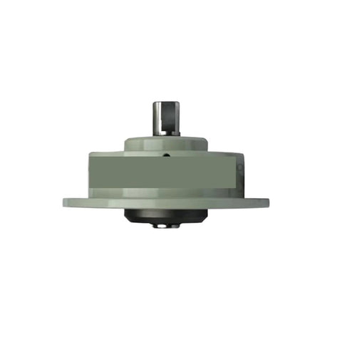 Side view of miniature magnetic powder brake PMB-50Y-006, 24V, with mounting flange.