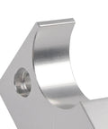 Close-up of Reservoir Body And Shaft Clamp 803 00 208 For Float X Shock Rebuild Vise Clamp showing steel construction and precise fit