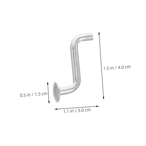 Heavy Duty 30 Pack Pallet Rack Safety Pins And Bolt Locking Clips showing a zinc alloy pin measuring 1.5 inches, used for shelving security.