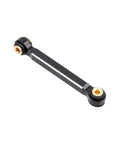 Beefed Up Aluminum Steering Linkage Set For Axial SCX24 Upgrades High Tightening Steering Rods CNC Machined Precision Compatible With Deadbolt C10 Wrangler JLU CRC B 17 Betty Gladiator Bronco Scale 1 24 RC Crawler, black aluminum drag link