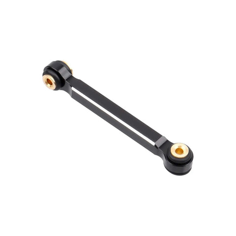 Beefed Up Aluminum Steering Linkage Set For Axial SCX24 Upgrades High Tightening Steering Rods CNC Machined Precision Compatible With Deadbolt C10 Wrangler JLU CRC B 17 Betty Gladiator Bronco Scale 1 24 RC Crawler, black aluminum drag link