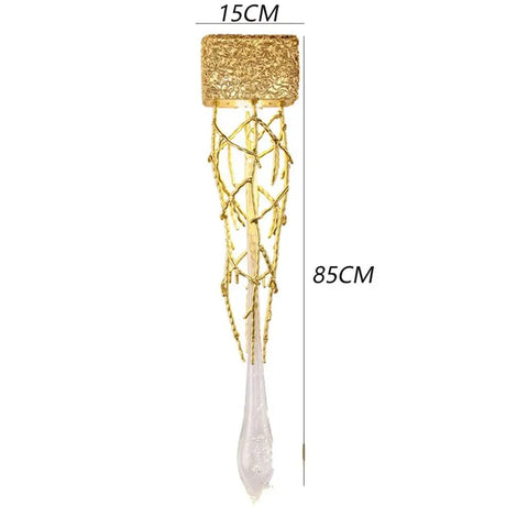 Modern Nordic Aluminum Wall Sconce, 15cm x 85cm, sleek design with LED lights for bedroom and living room vibes.
