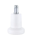 Bell Glides High Profile 2.5 Inch 5 Pack White for Carpet Replacement Office Chair or Stool Swivel Wheels to Fixed Stationary Castors