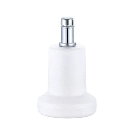 Bell Glides High Profile 2.5 Inch 5 Pack White for Carpet Replacement Office Chair or Stool Swivel Wheels to Fixed Stationary Castors