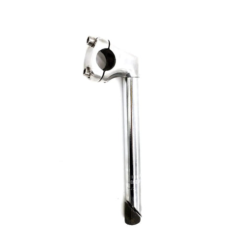 Road Bike Stem Gooseneck For 25.4 And 22.2 Mm Handlebars Aluminum Head With Iron Body Durable Ride Ready 220 Mm Length