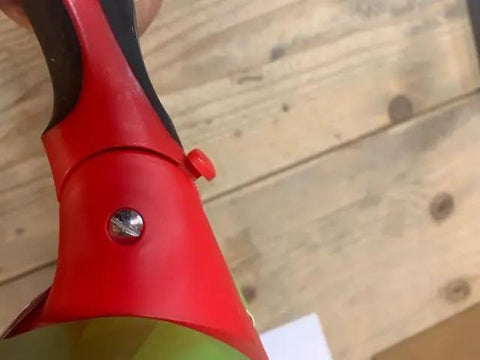 Nine Inch Paint Roller With Integrated Anti Splatter Shield And Heavy Duty Rubber Grip handle showing ergonomic design for no sweat wall painting.