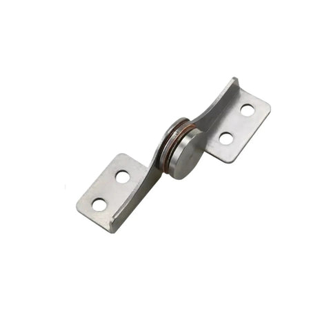 Stainless steel rotary torque hinge with through-hole mounting and damping shaft (left-right)
