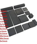 Graphite Blocks And Plates For Casting Molds And EDM Electrodes, Heavy Duty Premium Grade, various sizes shown on white background