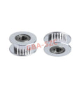 GT2 Idler Pulley 20 Teeth 5mm Bore 6mm Wide Aluminum For 3D Printer Timing Belt System Durable High Precision Machined With Oxidation Resistant Finish