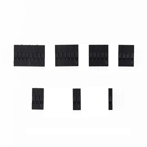 Grab This Awesome 620Pcs Connector Kit With 2.54mm Jumper Wire Pin Header Housing Set Including Sweet Male Crimp Pins Plus Female Terminals For All Your DIY Electronics Projects That Come Off Totally Radical. Black 2.54mm connector housings in assorted sizes