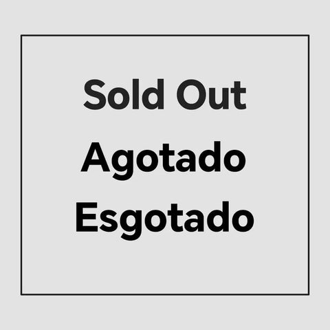 Image displaying "Sold Out" in multiple languages, indicating unavailable stock.