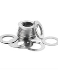 Ultra Thin Stainless Steel Washer Kit With 100 Pcs Flat Shims M3 M4 M5 0.3mm Thick Indoor Outdoor Use Pro Grade Load Distribution Washers For Screws That Prevent Stripping And Keep Parts Aligned, stainless flat washers