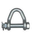 Four Pack Web Sling Shackle With Quick Pin For 2 Inch Straps 8,000 Lbs WLL White Blue Zinc Built Tough For Auto Hauling Towing Recovery