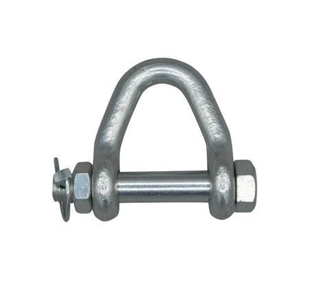 Four Pack Web Sling Shackle With Quick Pin For 2 Inch Straps 8,000 Lbs WLL White Blue Zinc Built Tough For Auto Hauling Towing Recovery