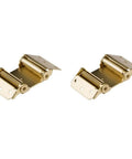 Double Action 3 Inch Brass Door Hinge Set - Self Closing, Two Way Swing for Swinging Doors, Adjustable Tight Pin Closing Speed, Screws Included, Cold Rolled Steel Construction.