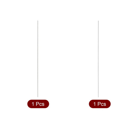 Two Piece 0.1mm And 0.2mm Tungsten Carbide Pin Gauges With Storage Box For Precision Measuring, Metalworking And Watchmaking, Sizes Marked On Pins For Fast ID, Durable High Quality Calibration Set.