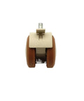 Grab These Top Shelf Smooth Rolling 4 Piece Rubber Threaded Casters For Squeaky Utility Carts, M6 M8 swivel stem caster with dual wheels.