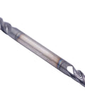 Solid carbide square end mill, AlTiN coated, 1/8 in diameter, 4-flute, double-ended