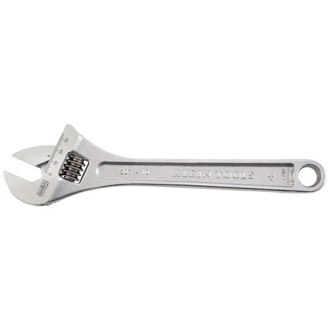 10 Inch Adjustable Wrench With Extra Capacity Jaw Forged Alloy Steel, High Polish Chrome Finish, Lightweight Yet Heavy Duty