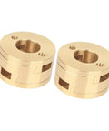 Premium 2 Pack Z Axis Screw Couplings With Oldham Design For 16Mm T8 Leadscrews Fit CR10 S4 S5 Ender3 Pro V2 And BLV 3D Printers, brass couplers
