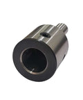Annular cutter holder with 1/2 in shank, steel body, front view showing lock screw