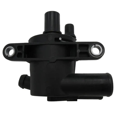 Top Notch Coolant Degas Separator Tank For Land Rover Discovery Evoque XF and F Type Models viewed from the side angle.