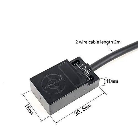 12 To 24 VDC Proximity Sensor With 3 Wires Thin Flat Metal Inductive Limit Switch For Detecting Iron Nickel And Magnetic Metals NPN