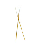 LED Tripod Floor Lamp For Living Room And Bedroom, minimalist gold antique brass finish, three-light modern standing lamp