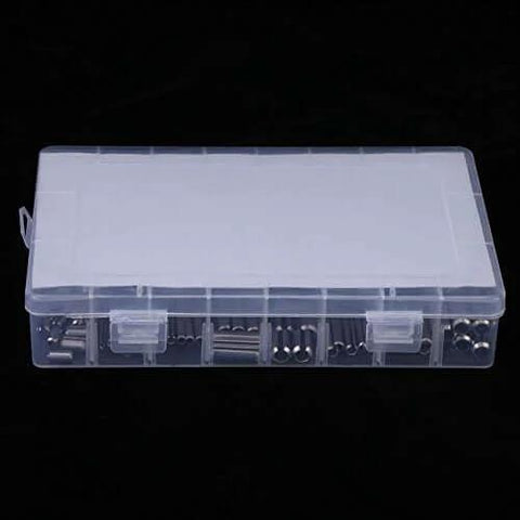 280 Piece 304 Stainless Steel Roll Pin Assortment Kit With Metric Slotted Spring Pins M1.5 To M8 in plastic case