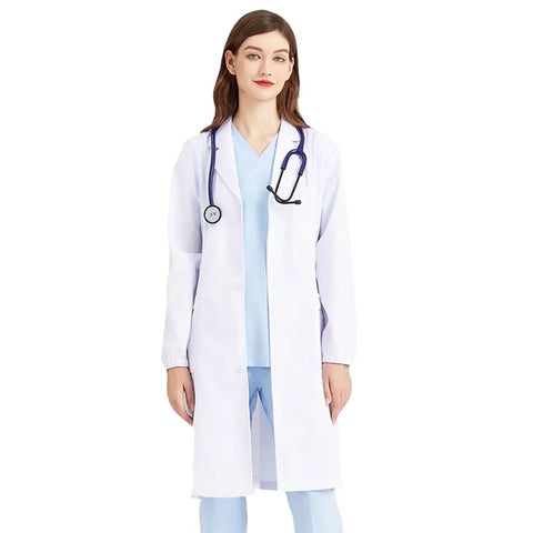 Must Have Unisex Lab Coat For Scientists And Doctors White Medical Coat For Students Career Day Cosplay Long Sleeve