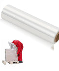 Heavy Duty Stretch Wrap Roll 11.8 Inch By 500 Feet Clear Plastic Moving Film for packaging on a pallet