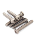 Ultra Light Titanium M3 X 5mm Allen Hex Socket Round Button Head Bolt Grade 2 Machine Screw Rustproof For Outdoor Use 20pcs Pack