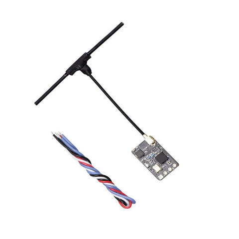 ExpressLRS RX24T 2.4G Nano Receiver with IPEX antenna and wiring, for DIY Racing Drones Long Range ELRS Radio FPV