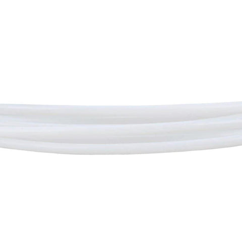 White PTFE Tubing 4mm Outer Diameter, 2mm Inner Diameter, 10 Meters Long For Chemical And Electrical Equipment Wiring, high temperature use