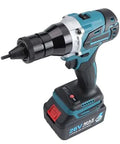 No Plug Hassle Badass 26V Cordless Rivet Nut Gun Kit with two beefy batteries, designed for M3 to M12 fastening tasks.