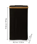 Slick collapsible storage bin and lid premium oxford fabric organizer basket build ideal for laundry towels books 70 x 40.5 x 33 cm.