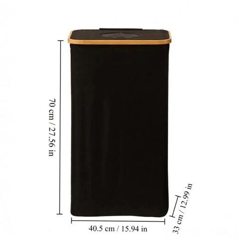 Slick collapsible storage bin and lid premium oxford fabric organizer basket build ideal for laundry towels books 70 x 40.5 x 33 cm.