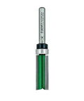 Pro Grade Guided Profiler Router Bit With One Quarter Inch Shank And Half Inch Cut Diameter showing green tungsten carbide tips.