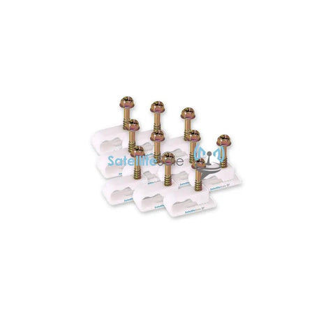 These Bad Boy Dual Screw Cable Clamps In Crisp White Give You The Edge To Tangle Free Setup For Ethernet And Tv Wires Quick Install Super Tough Pe Plastic 100 Pieces In Pack