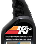 HVAC Filter Cleaner And Refresher Spray 32 Ounce Bottle That Restores Home Air Filter Performance, black spray bottle front view