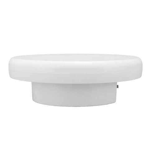 Premium Electric Rotating Turntable Display Stand With 360 Degree Smooth Spin For Jewelry And Watches, USB Or Battery Operated, side view showing smooth finish.