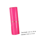 Thickened Waterproof Pink Poly Mailer Bags 17x30cm Bulk Pack Of 100 rolled for shipping and everyday biz mailing