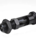 Heavy Duty Bad Boy Grade Carbon Steel Self Locking Ball Nose Spring Plunger Kit With Knurled Lock Nut For No Sweat Positioning And Rock Solid Industrial Fixing M10, side view of black plunger.