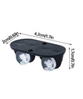 16 Piece Self Adhesive Caster Wheels Mini Swivel Casters Sticky Plastic Rolling Kit Easy Peel Mount Sliders dimensions with smooth wheels