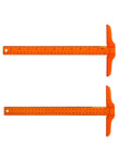 Two Pack Orange Plastic T Square Rulers With Double Side Precision Scale, 13 Inch/30 cm Drafting Tool For Sketching, Layout, Students And Craftsmen