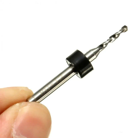 Person holding a single micro drill bit from the 10 Piece Micro Drill Bit Set For PCB Engraving And Metalworking, 1.1mm To 2.0mm CNC Mini Drill Bits With Box