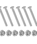 Trailer Coupler Bolt Kit For Cam-Style Couplers 5/16 Inch 304 Stainless Bolts With Lock Nuts Loosening Hardware 6 Pack